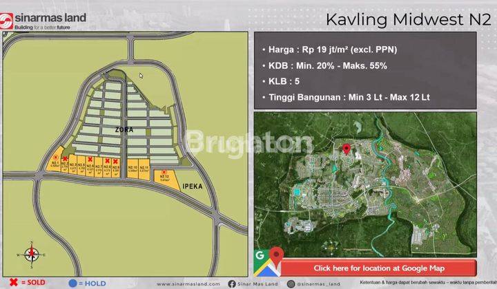 HOT!! KAVLING KOMERSIAL &#34;MIDWEST N2&#34; BSD CITY 1