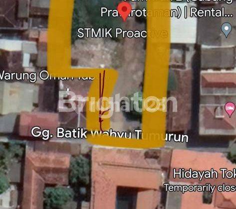 TANAH SELUAS 720M² DI PRAWIROTAMAN