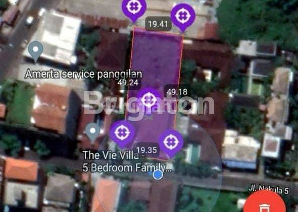 Tanah di Kuta, Jalan Nakula 960m2  Murah dari 20M jadi 15M 2