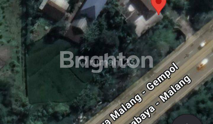 TANAH PINGGIR JALAN PROPINSI LT 3700 M2 BONUS BANGUNAN DIATASNYA DI JALAN RAYA MALANG - GEMPOL, BLIMBING WETAN, PAREREJO, KEC PURWODADI, PASURUAN 1