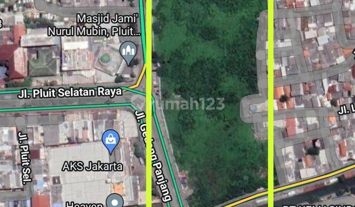 Tanah Kavling 2Ha di Pluit 21 juta/m2 Lokasi Strategis dekat Pintu Toll 2