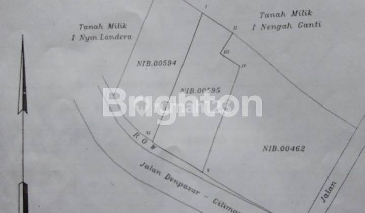 Tanah Jalan Utama Denpasar Gilimanuk View Laut dan Sawah 2