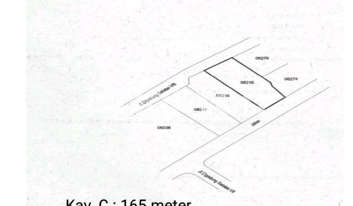 TANAH KAVLING SIAP BANGUN ADA 3 KAVLING BERENDENG DI CIGADUNG BANDUNG - KAV. C 2