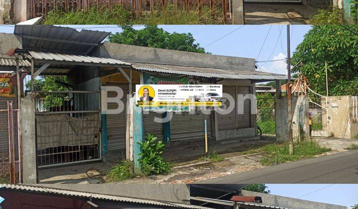 TANAH PLUS ADA RUKO. BISA JADI LAHAN USAHA DOUBLE. LOKASI JALAN AKTIF.HANYA  10 M 1