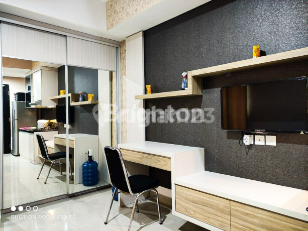 Apartemen Murah 29 M2 Paramount Skyline Gading Serpong Studio Full Furnished View Pool