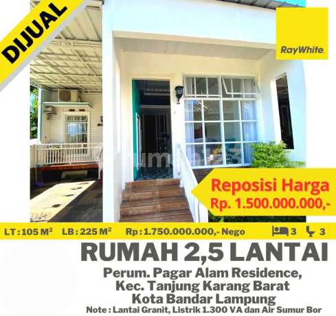 Rumah 2,5 Lantai Pagar Alam Residence Cepat Rumah 2,5 Lantai Pagar Alam Residence Cepat