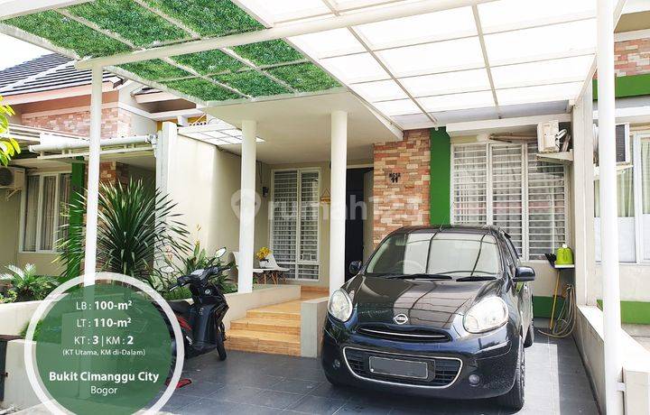 Rumah 1 Lantai Dalam Cluster di Bukit Cimanggu City Kota Bogor 