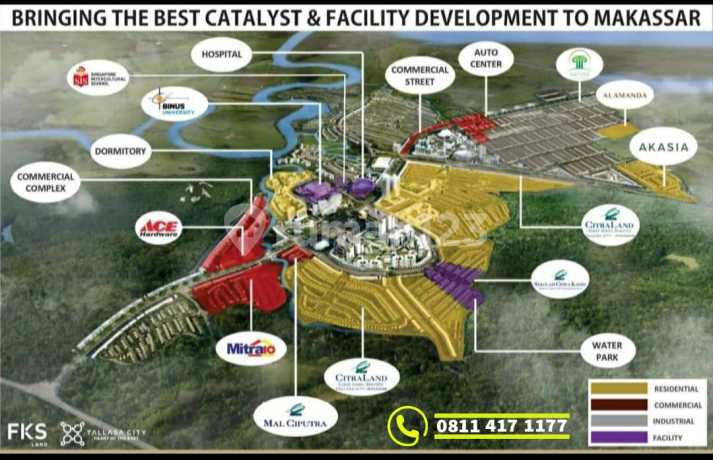 Kavling Commercial Tallasa City Parangloe untuk Warehouse Office Showroom Workspace