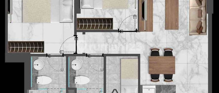 Gold Coast 2 Bedrooms High Floor Island View 1