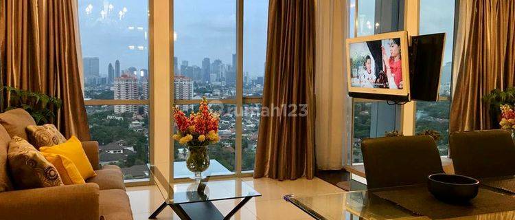 Apartemen Kemang Mansion, Full Furnished, Studio (60 m²) Tower South, Middle Floor, City View, 11 Juta/Bulan, Kemang, Jakarta Selatan 1