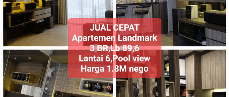 cepat murah apartement landmark residence 3 BR furnished 1