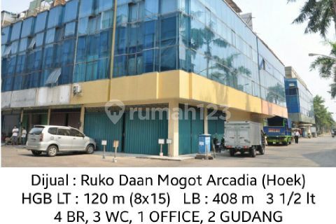 Ruko arcadia, di daan mogot, hook, harga 3,5 M 1
