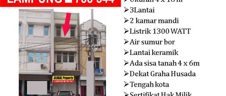 Ruko dekat graha husada jl Gajah Mada siap pakai 1