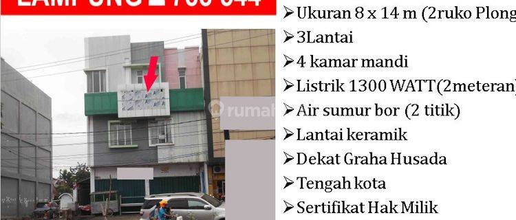 Ruko 2 unit Plong Di Gajah Mada 1