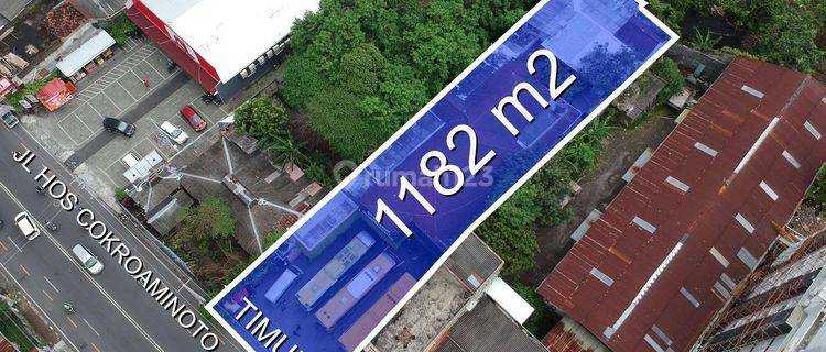 Dijual Tanah Ruang Usaha - Jalan Hos Cokroaminoto - 1182m2 1