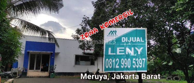 TANAH DAN BANGUNAN ZONA KOMERSIL 1052 M2 DI MERUYA, JAKARTA BARAT 1