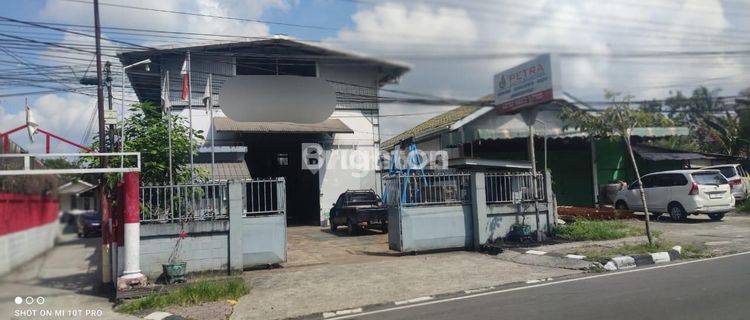 WORKSHOP & OFFICE SIAP PAKAI DIJALAN UTAMA DEKAT BANDARA 1