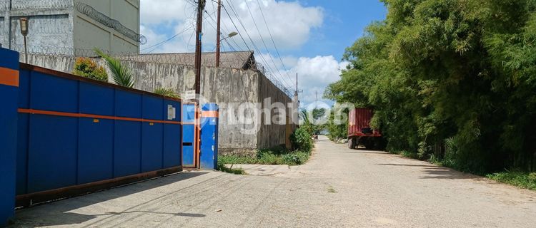 GUDANG JADI SATU DENGAN KANTOR DAN LAHAN PINGGIR JALAN COR LOKASI STRATEGI PERINDUSTRIAN COCOK DIBUAT WORKSHOP, PENYIMPANAN BARANG DAN WAREHOUSE 1