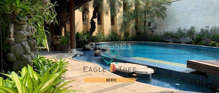 Rumah Mewah Desain Etnik Jawa Bali dengan Private Pool di Bintaro  1