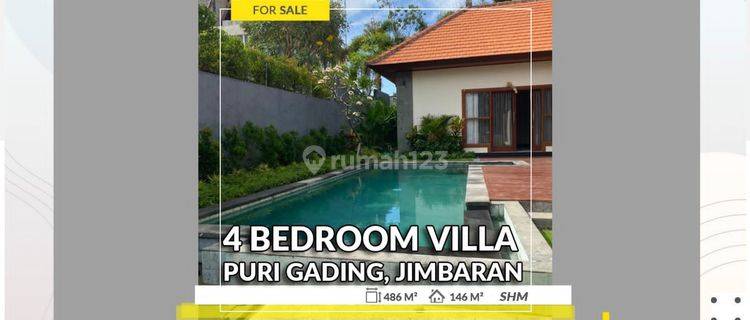 Villa For Sale and Rent in Puri Gading Jimbaran 1