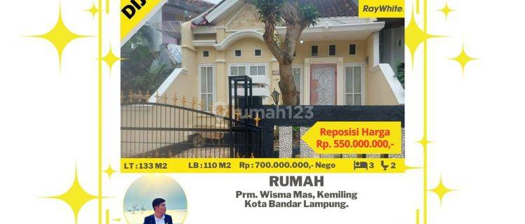 Rumah Siap Huni dalam Perumahan Wisma Mas Bukit Kemiling Permai 1