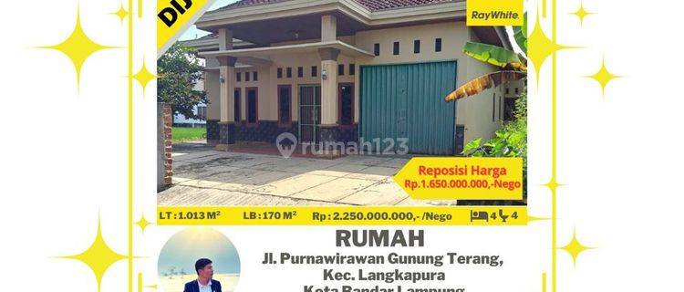 Rumah Murah Luas Tanah 1013 m2 di Gunung Terang Langkapura 1