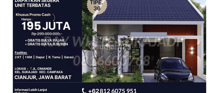 3 Unit Rumah Baru di Cianjur 1