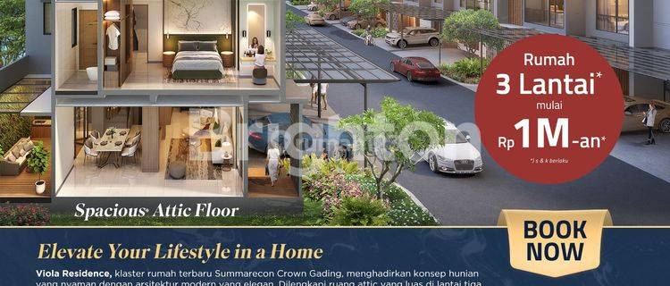 RUMAH VIOLA RESIDENCE SUMARECON CROWN GADING 1