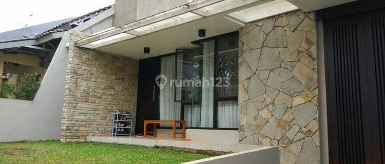 rumah atap baja, semi furnish di villa melati mas 1