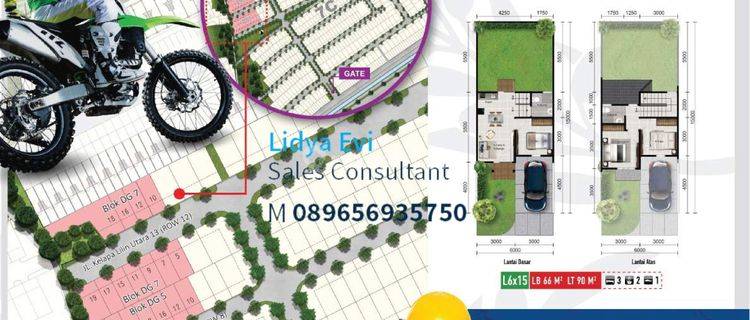 Rumah 2 Lantai Baru Unfurnished di Serpong, Tangerang 1