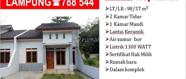 Rumah baru di way kandis, dalam komplek siap huni 1