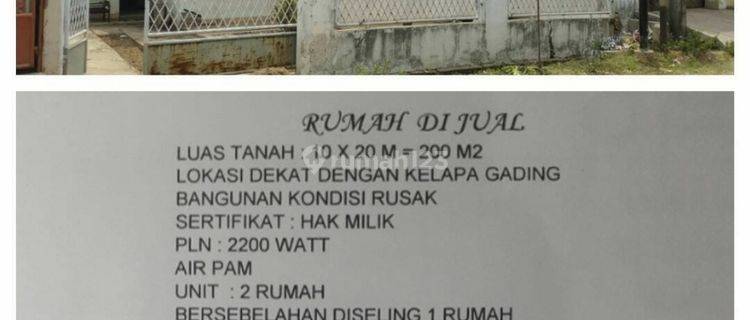 Rumah hitung tanah di Klp Gading-Jakut 1