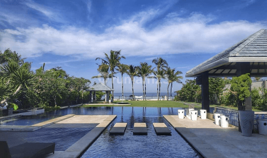 Cool breeze Freehold Beachfront Villa with Beautiful view of surrounding where you can see pure nature at best with huge vulcano peaks , panoramic views of the ocean in Pasut Kediri, Tabanan Bali 1