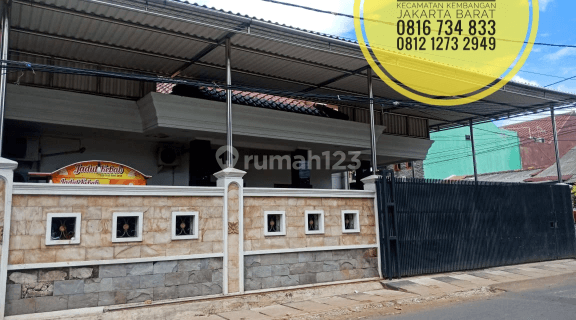 Rumah Pinggir Jalan Utama Depan Taman Komplek Dki Joglo Lt 313m2 Kembangan Jakarta Barat 1