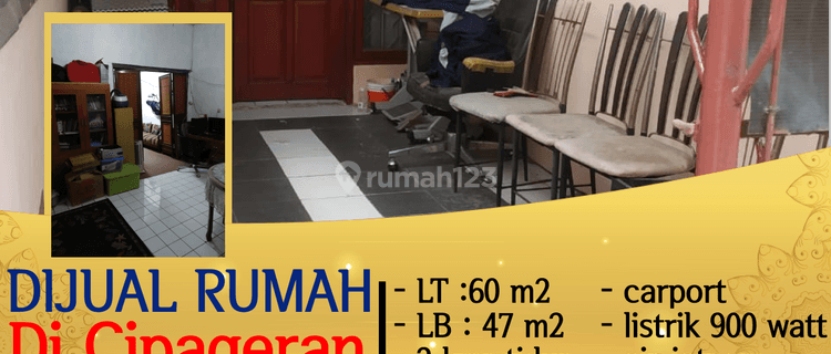 Rumah Minimalis di Cipageran Indah LB 47m2 1