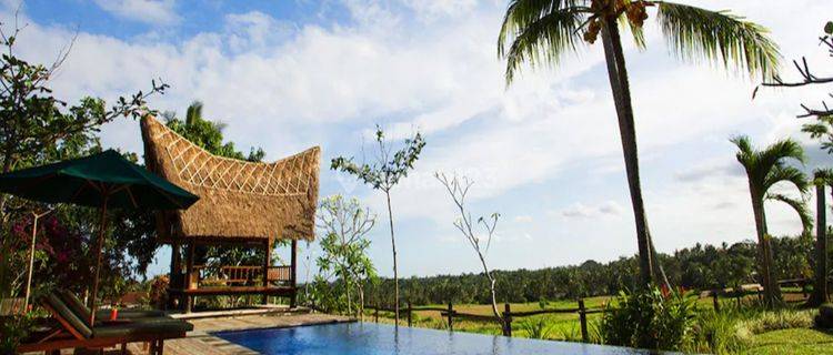 Villa Unik Suasana Pedesaan View Sawah di Ubud 1