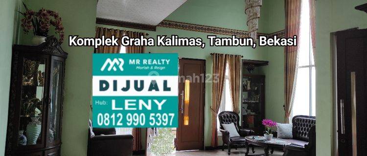 SUPER SALE.. DIBAWAH HARGA PASAR..RUMAH TINGGAL MEWAH 2 LANTAI DI KOMPLEK GRAHA KALIMAS, TAMBUN BEKASI 1