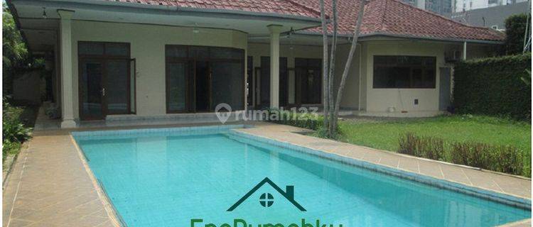 Rumah 1 Lantai Private Pool Dan Luas di Cipete, Jakarta Selatan  1
