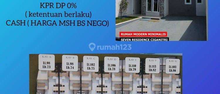 Jual 7 Unit 100% Rumah Baru Minimalis Ciganitri  1