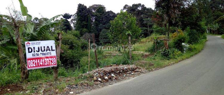 Tanah luas dan strategis view pegunungan di Rancamaya Bogor 1