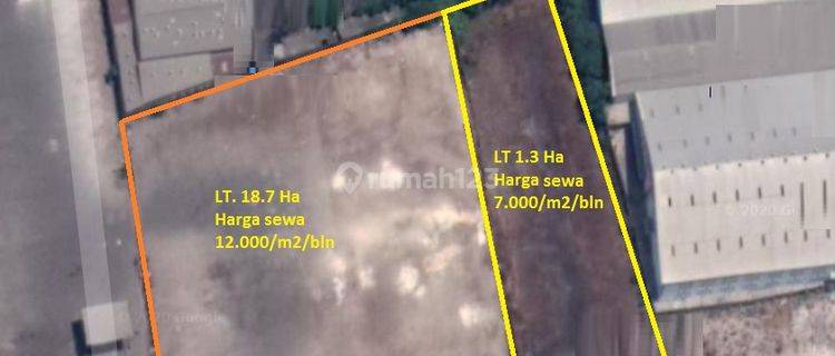 Tanah 18,763 ha Di Jl Raya Greges, Margomulyo, Surabaya Ex Depo Container Sudah Paving Padat 1