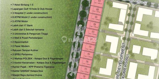 Kavling Komersil Paramount Land Gading Serpong Tangerang Siap Bangun Strategis 1