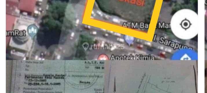 Jl samratulangi tanah 953m2 banting harga 1