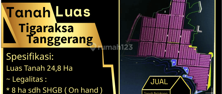 Jarang Ada!! Tanah Luas Tigaraksa Tanggerang !! 1