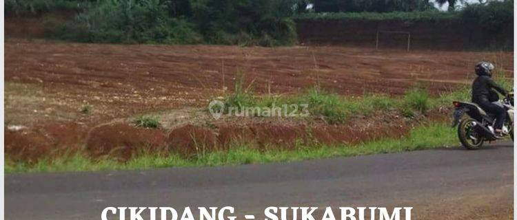 Tanah Lokasi pinggir jalan di Cikidang - Sukabumi, Jawa Barat 1