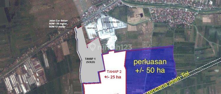 Murah tanah industri Jalan Raya Semarang - Demak di Demak, Jawa Tengah 17 km ke Pelabuhan Tanjung Mas  1