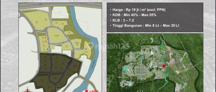 Kavling Komersial Primary Digital HUB N17 BSD City Posisi di Belakang Unilever  1