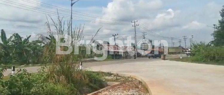 KAVLING GUDANG TANJUNG API API KM12 GASING DI PINGGIR JALAN DEKAT SUNGAI AREA INDUSTRI GUDANG PABRIK 1