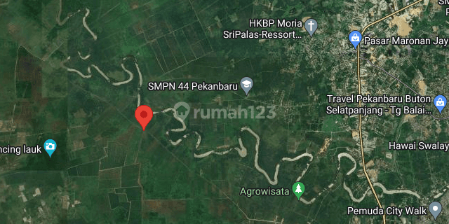 Tanah Luas  di Riau baru lokasi pinggir jalan 1