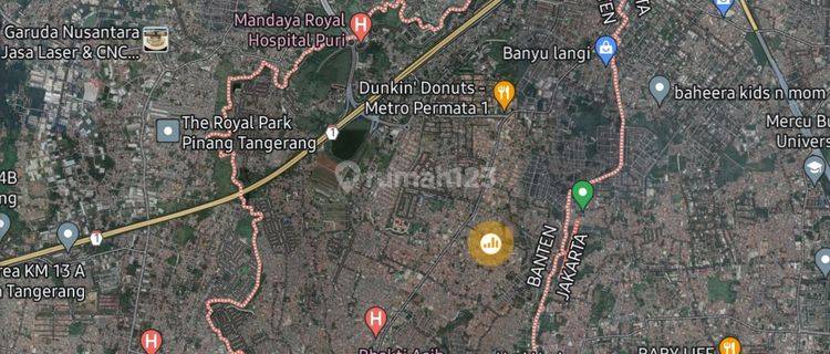 Tanah Kavling Komersial di Parung Jaya, Karang Tengah, Tangerang, 10 Menit ke Metland Puri, Green Lake City, Cocok untuk Car Pool, Gudang  /  Commercial Lot in Parung Jaya , Karang Tengah For S 1